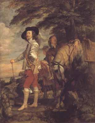 Anthony Van Dyck Portrait of charles i hunting (mk03) oil painting image